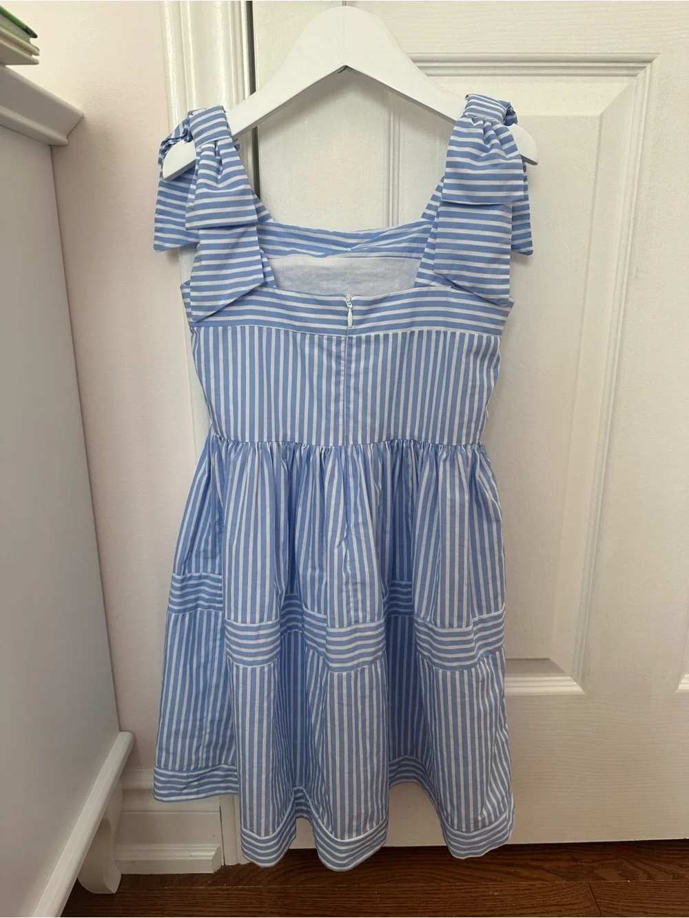 Patachou 2t Girls' Blue & White Striped Bow-Shoulder Sundress - Picture 3 of 3